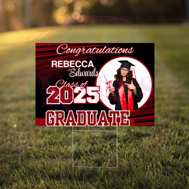 Bold Graduate Celebration - Custom Graduation Yard Sign